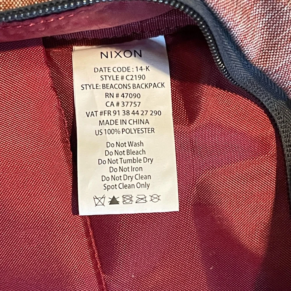 Nixon backpack pre-owned condition‎